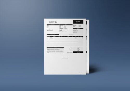 How To Write Company Name? – Internet Cafe Company Invoice Template