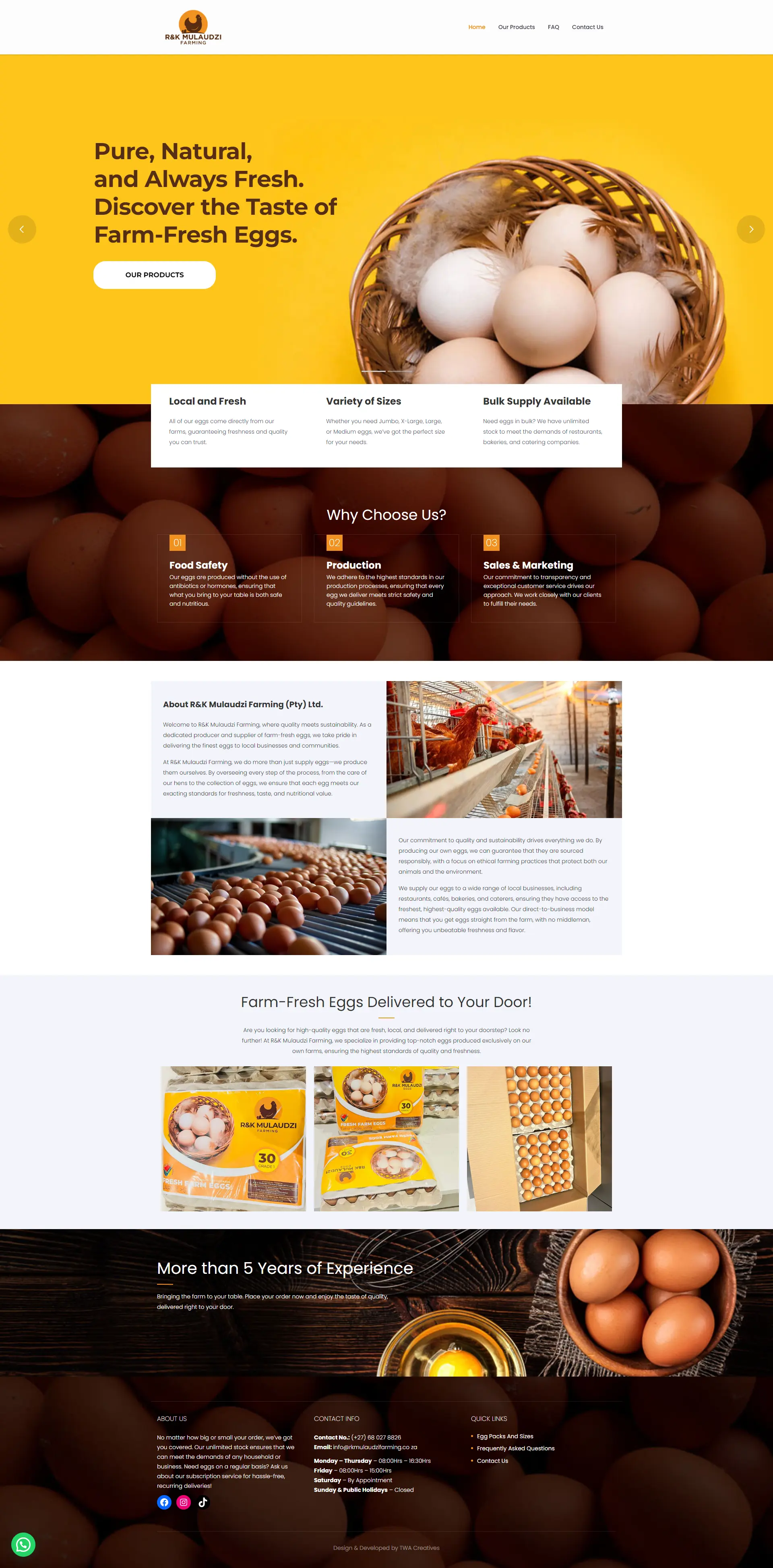 rk mulaudzi farming website design